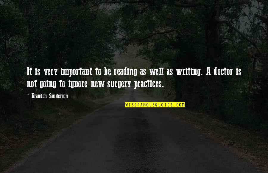 Gerald Schroeder Quotes By Brandon Sanderson: It is very important to be reading as Gerald Schroeder Quotes By Brandon Sanderson: It is very important to be reading as