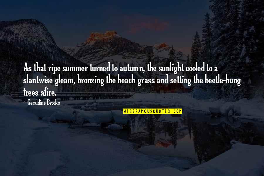 Geraldine's Quotes By Geraldine Brooks: As that ripe summer turned to autumn, the Geraldine's Quotes By Geraldine Brooks: As that ripe summer turned to autumn, the