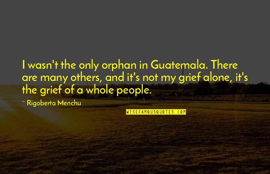 Gerdy Zedelgem Quotes By Rigoberta Menchu: I wasn't the only orphan in Guatemala. There Gerdy Zedelgem Quotes By Rigoberta Menchu: I wasn't the only orphan in Guatemala. There
