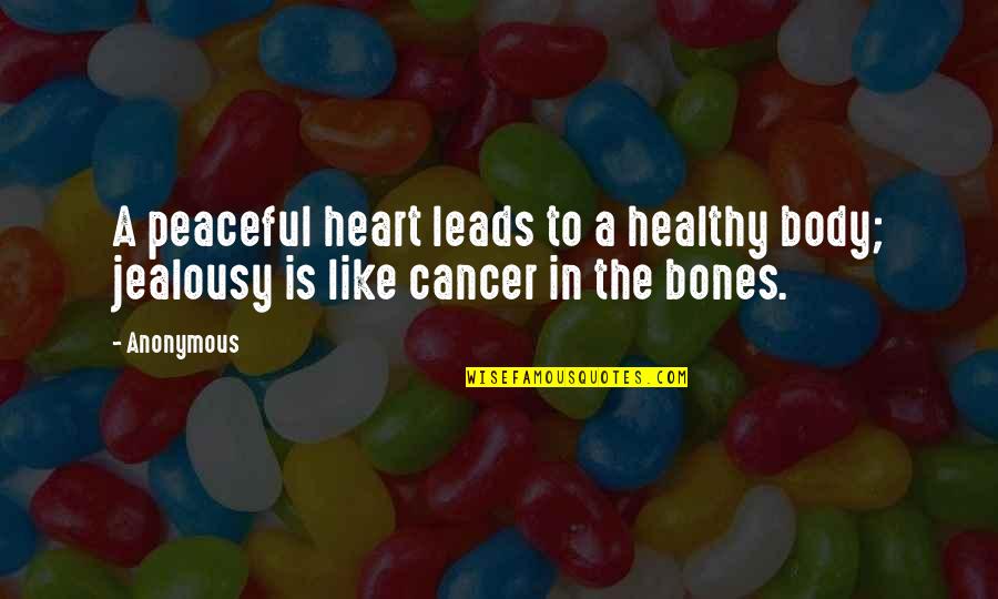 Gerloff Plasma Quotes By Anonymous: A peaceful heart leads to a healthy body;