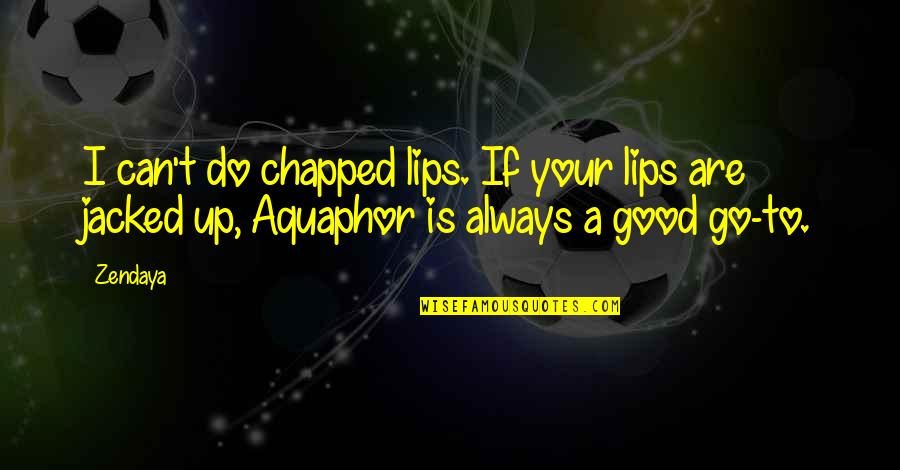 German Mathematicians Quotes By Zendaya: I can't do chapped lips. If your lips