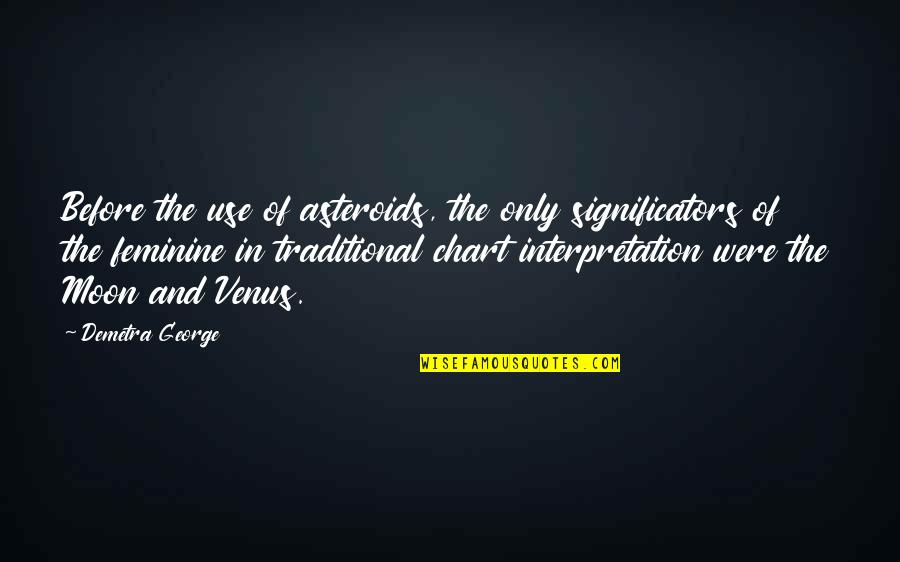 Gerola Glue Quotes By Demetra George: Before the use of asteroids, the only significators Gerola Glue Quotes By Demetra George: Before the use of asteroids, the only significators