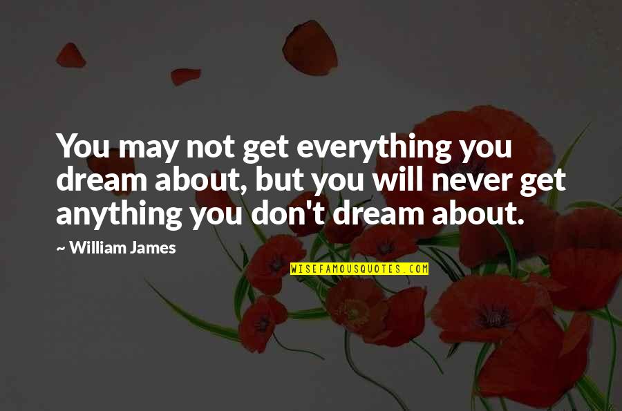 Geronimo Stilton Quotes By William James: You may not get everything you dream about,