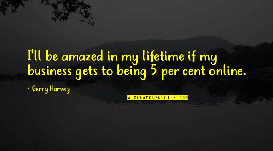 Gerry's Quotes By Gerry Harvey: I'll be amazed in my lifetime if my