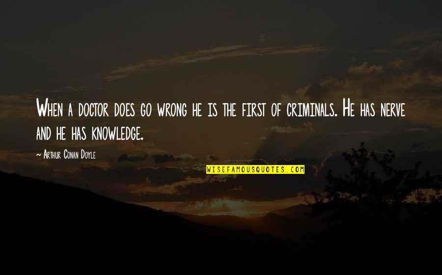 Gershwins Summertime Quotes By Arthur Conan Doyle: When a doctor does go wrong he is