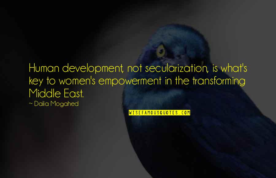 Geschoren Schaamhaar Quotes By Dalia Mogahed: Human development, not secularization, is what's key to