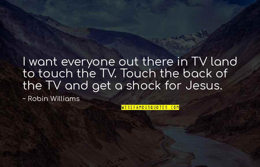 Get Back Out There Quotes By Robin Williams: I want everyone out there in TV land