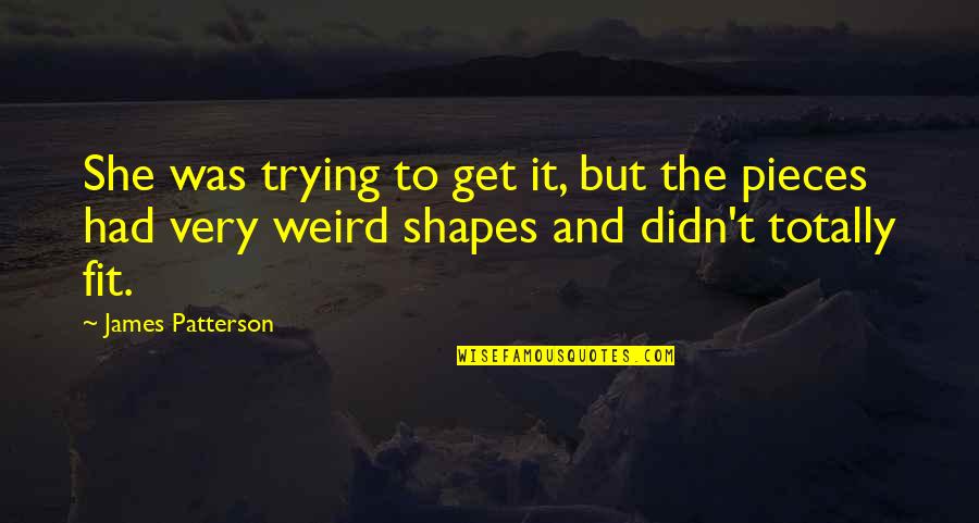 Get Fit Quotes By James Patterson: She was trying to get it, but the