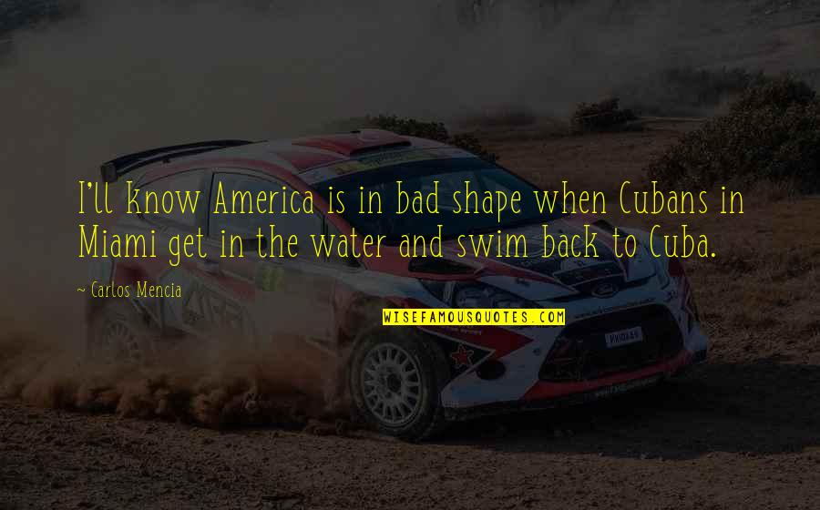 Get In Shape Quotes By Carlos Mencia: I'll know America is in bad shape when