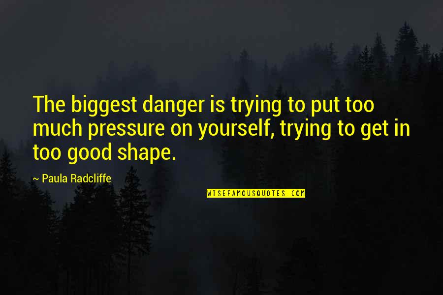 Get In Shape Quotes By Paula Radcliffe: The biggest danger is trying to put too