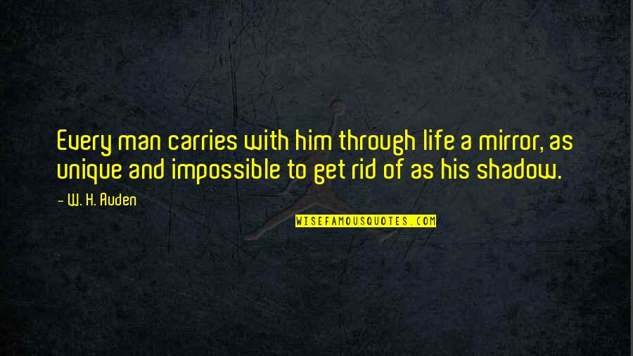 Get Rid Of Him Quotes By W. H. Auden: Every man carries with him through life a