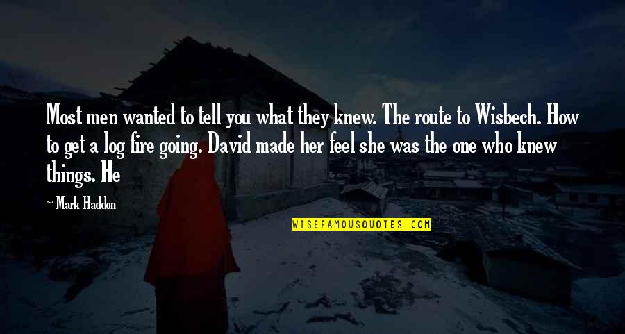 Get Things Going Quotes By Mark Haddon: Most men wanted to tell you what they