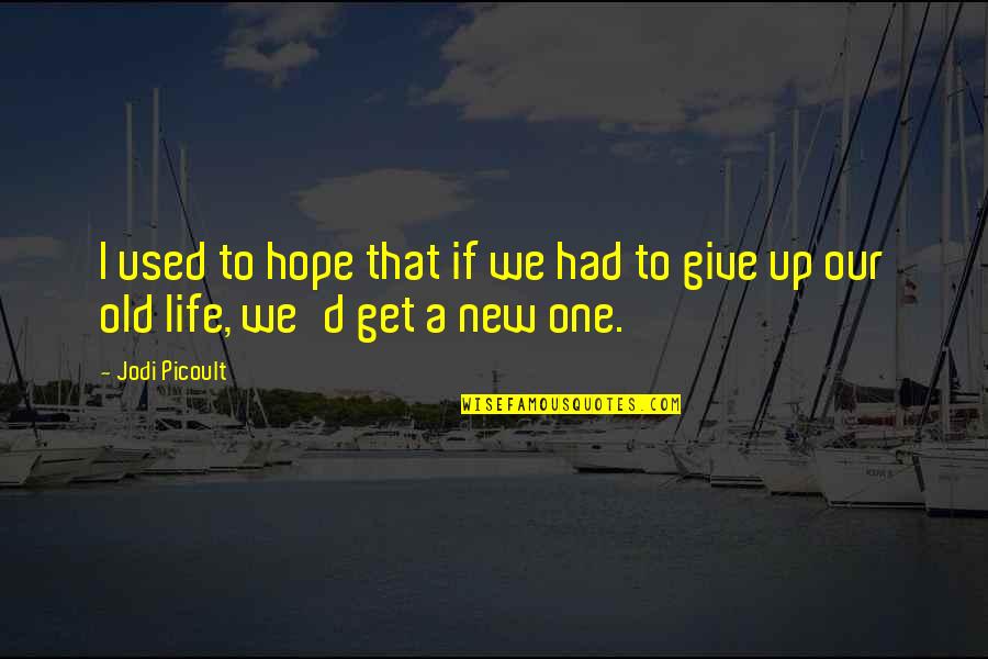 Get Up Life Quotes By Jodi Picoult: I used to hope that if we had