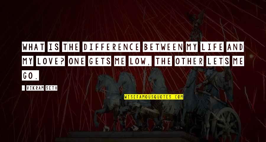 Gets Me Quotes By Vikram Seth: What is the difference between my life and Gets Me Quotes By Vikram Seth: What is the difference between my life and