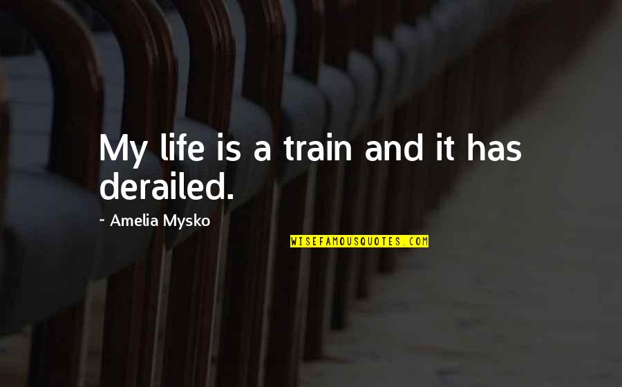 Getting A Good Deal Quotes By Amelia Mysko: My life is a train and it has