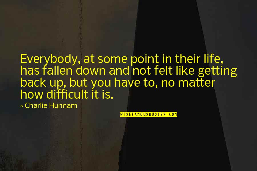 Getting Back To Life Quotes By Charlie Hunnam: Everybody, at some point in their life, has