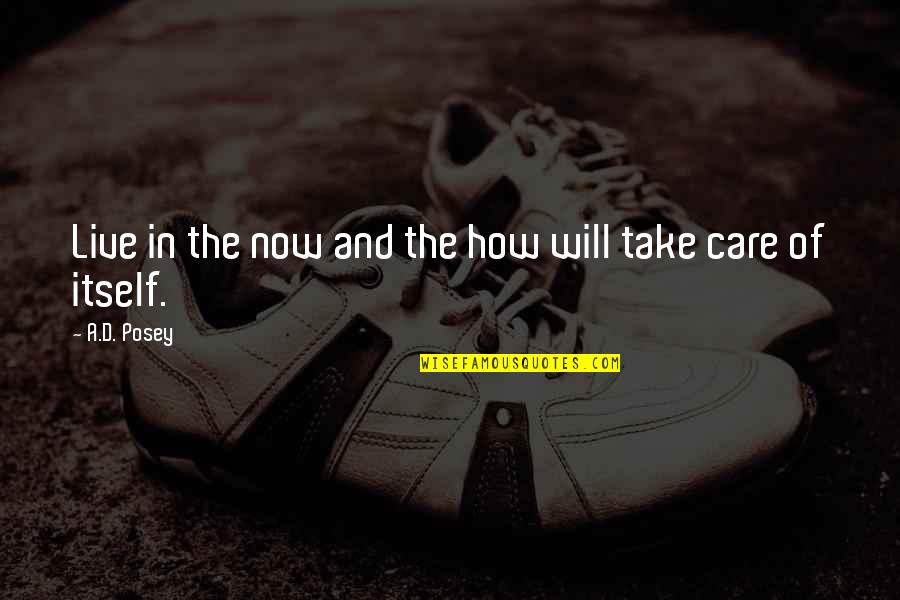 Getting Jumped Quotes By A.D. Posey: Live in the now and the how will