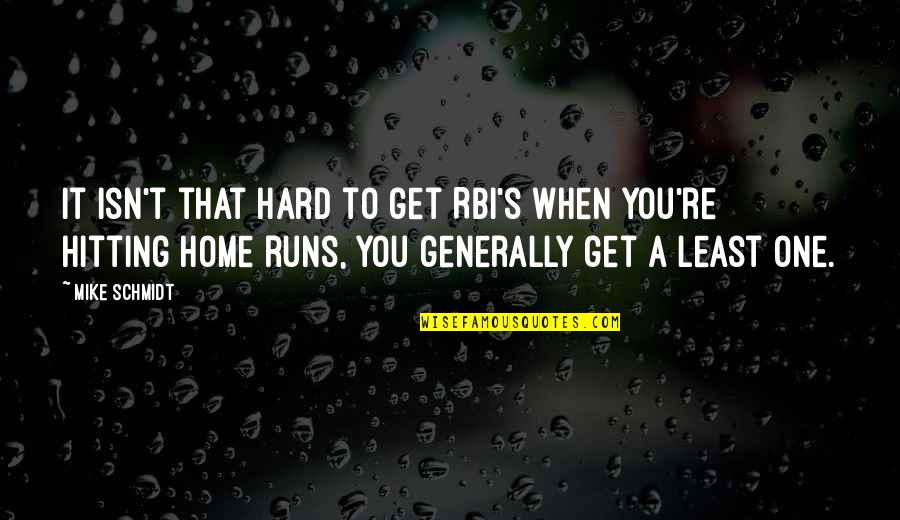 Getting Rid Of Toxic Friends Quotes By Mike Schmidt: It isn't that hard to get RBI's when Getting Rid Of Toxic Friends Quotes By Mike Schmidt: It isn't that hard to get RBI's when