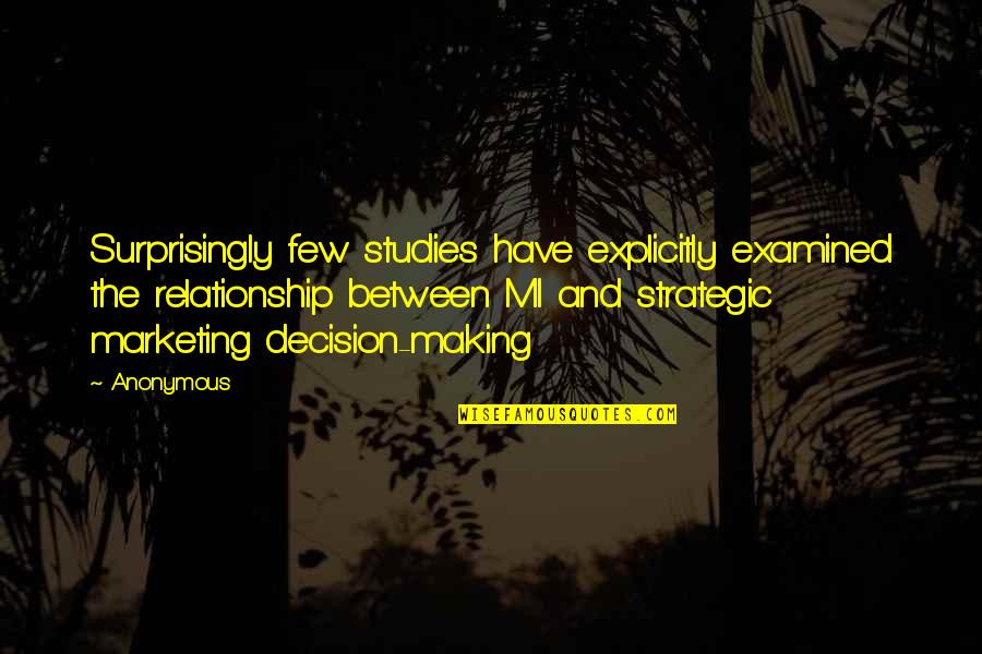 Getting Things Right The First Time Quotes By Anonymous: Surprisingly few studies have explicitly examined the relationship Getting Things Right The First Time Quotes By Anonymous: Surprisingly few studies have explicitly examined the relationship