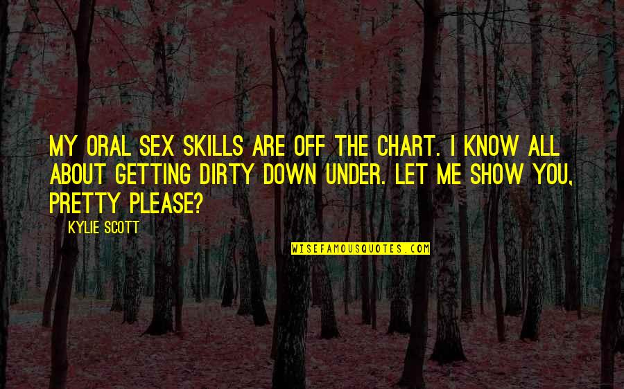 Getting To Know Me Quotes By Kylie Scott: my oral sex skills are off the chart.