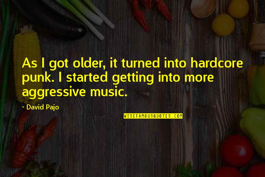 Getting Turned On Quotes By David Pajo: As I got older, it turned into hardcore