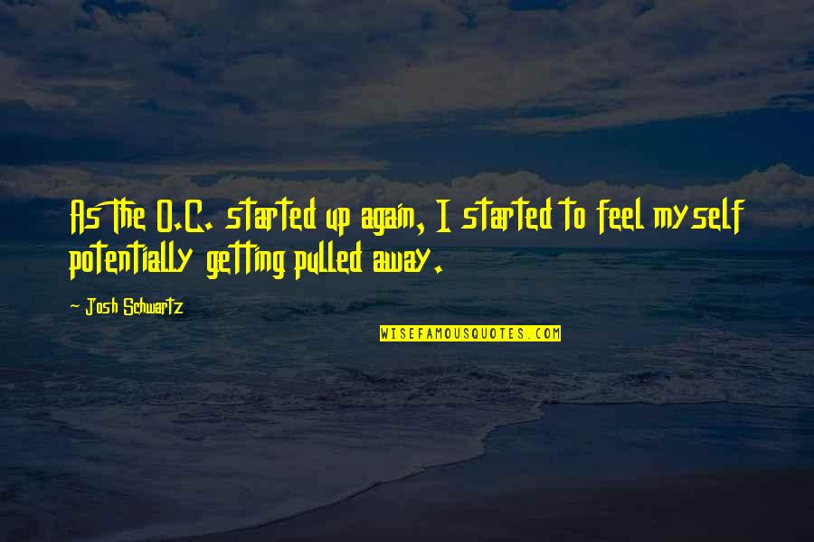 Getting Up Again Quotes By Josh Schwartz: As The O.C. started up again, I started