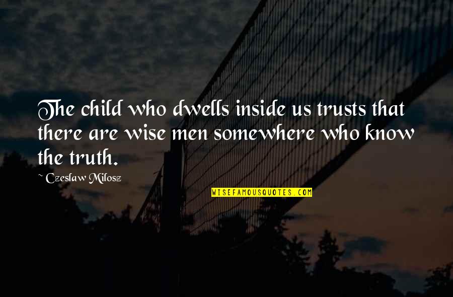 Getting Your Licence Quotes By Czeslaw Milosz: The child who dwells inside us trusts that