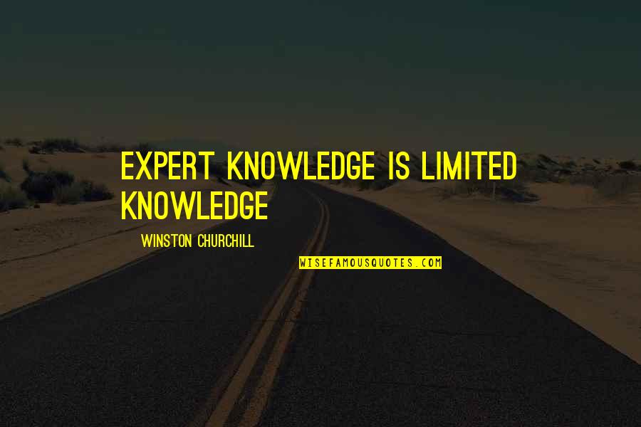 Gfule Quotes By Winston Churchill: Expert knowledge is limited knowledge