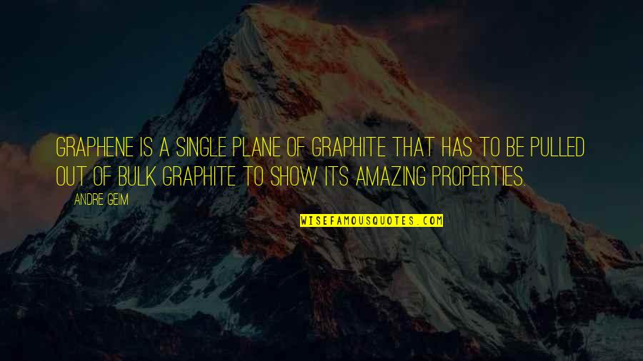 Ggio Vega Quotes By Andre Geim: Graphene is a single plane of graphite that Ggio Vega Quotes By Andre Geim: Graphene is a single plane of graphite that