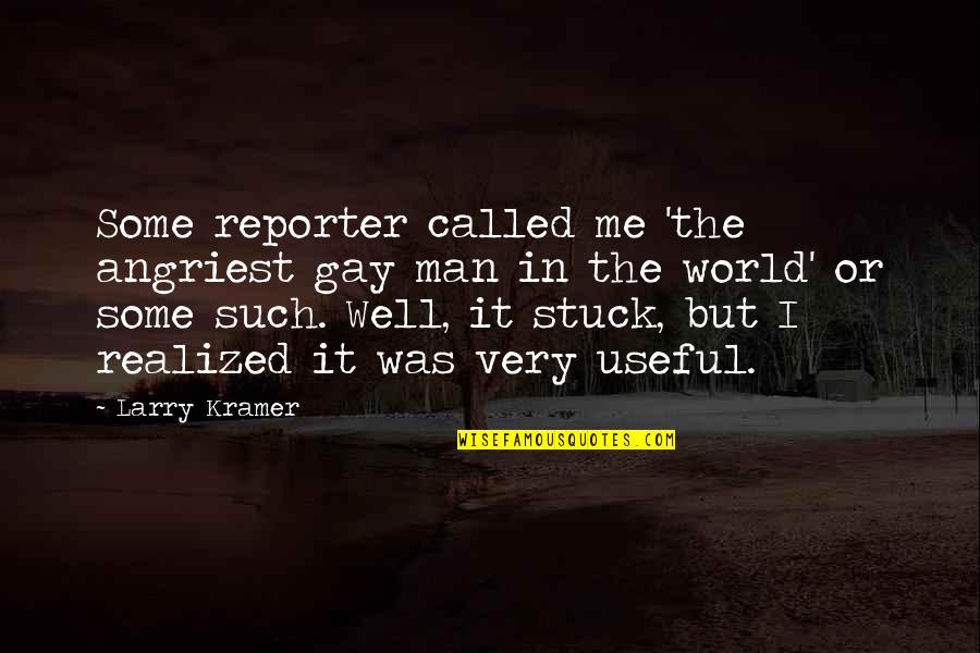 Ghaseminejad Quotes By Larry Kramer: Some reporter called me 'the angriest gay man