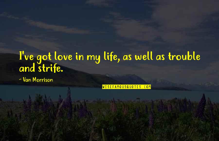 Ghazals In Urdu Quotes By Van Morrison: I've got love in my life, as well