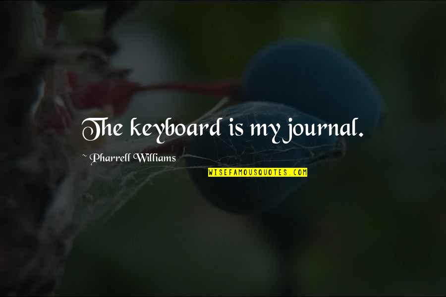 Gheorghe Quotes By Pharrell Williams: The keyboard is my journal.