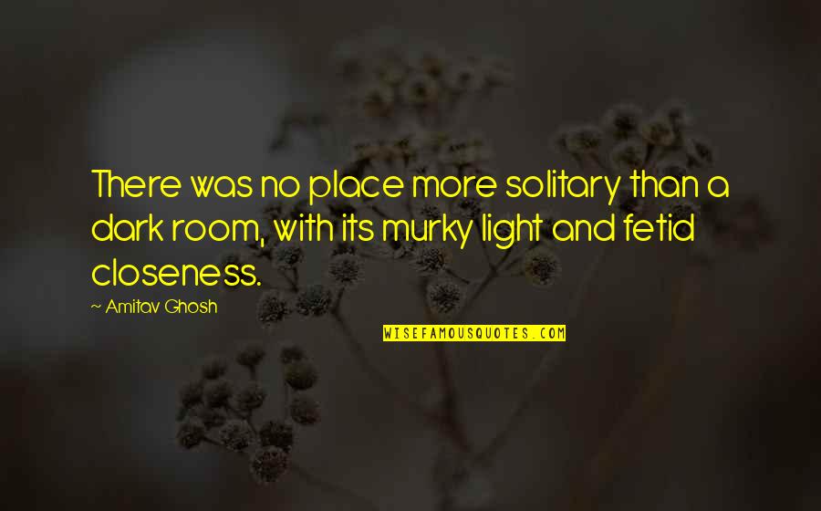Ghosh Quotes By Amitav Ghosh: There was no place more solitary than a