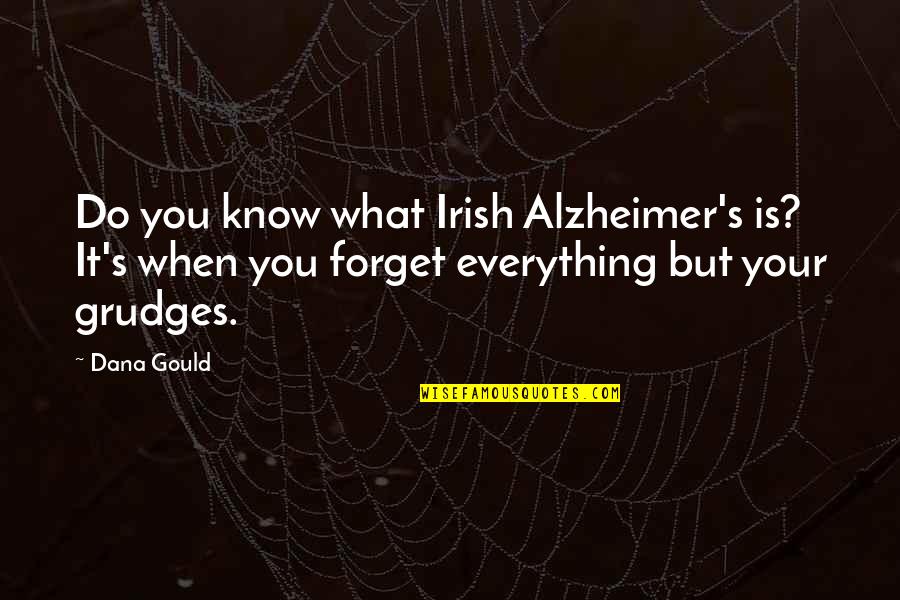Ghost Butterflies Quotes By Dana Gould: Do you know what Irish Alzheimer's is? It's