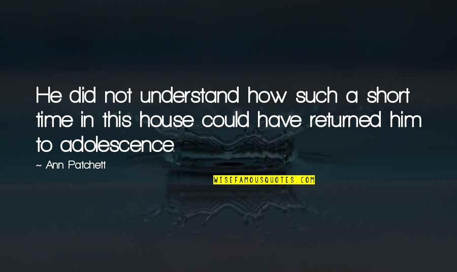 Ghost Butterfly Koi Quotes By Ann Patchett: He did not understand how such a short
