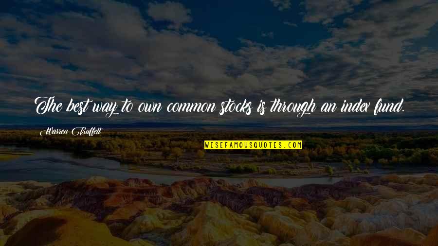 Giannakos Xalkida Quotes By Warren Buffett: The best way to own common stocks is Giannakos Xalkida Quotes By Warren Buffett: The best way to own common stocks is