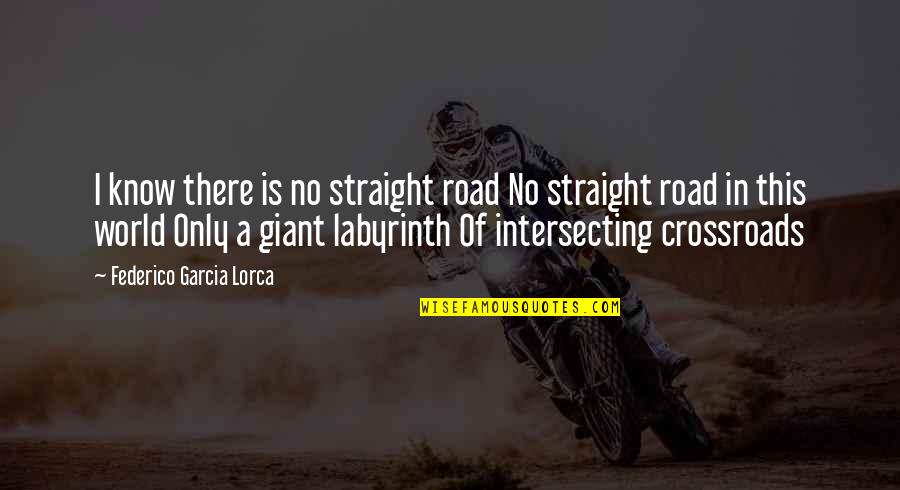 Giant Quotes By Federico Garcia Lorca: I know there is no straight road No