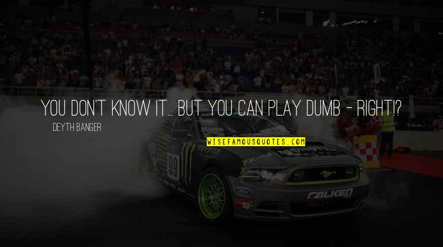 Gidi Gidi Patanisho Quotes By Deyth Banger: You don't know it... but you can play Gidi Gidi Patanisho Quotes By Deyth Banger: You don't know it... but you can play