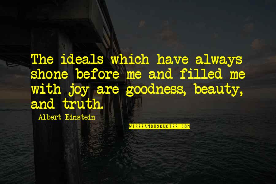 Giedre Barauskiene Quotes By Albert Einstein: The ideals which have always shone before me Giedre Barauskiene Quotes By Albert Einstein: The ideals which have always shone before me