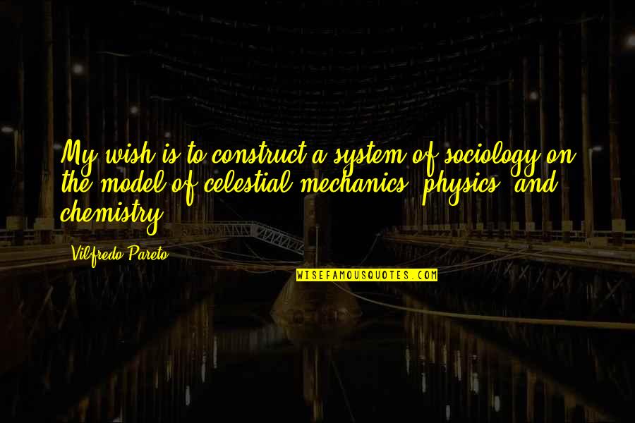 Gift Inter Vivos Quotes By Vilfredo Pareto: My wish is to construct a system of