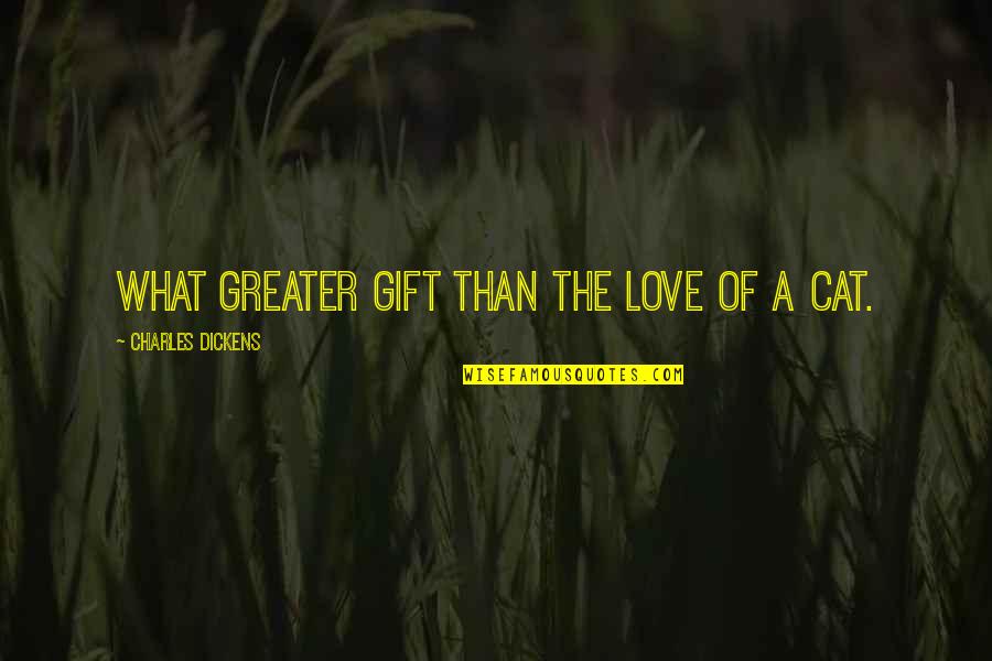 Gifts Of Love Quotes By Charles Dickens: What greater gift than the love of a