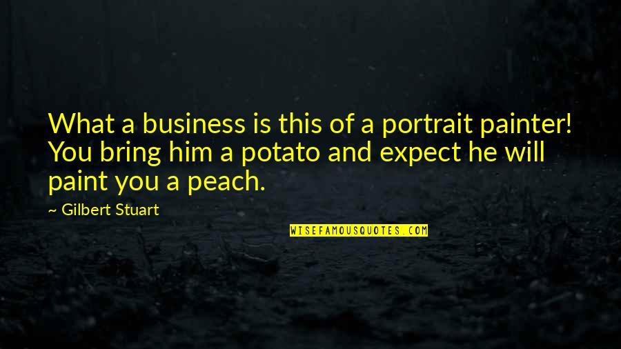 Gilbert Stuart Quotes By Gilbert Stuart: What a business is this of a portrait