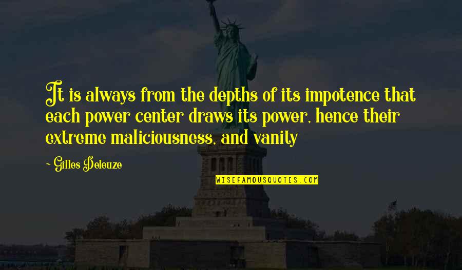 Gilles Deleuze Quotes By Gilles Deleuze: It is always from the depths of its Gilles Deleuze Quotes By Gilles Deleuze: It is always from the depths of its