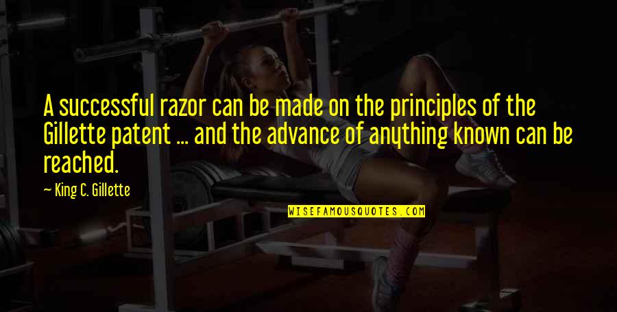 Gillette Razors Quotes By King C. Gillette: A successful razor can be made on the Gillette Razors Quotes By King C. Gillette: A successful razor can be made on the