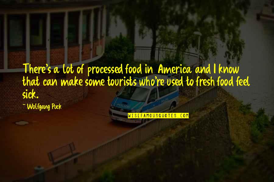 Gina And Jake Quotes By Wolfgang Puck: There's a lot of processed food in America