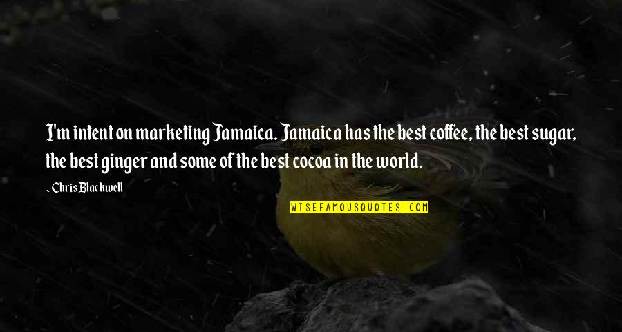 Ginger Quotes By Chris Blackwell: I'm intent on marketing Jamaica. Jamaica has the