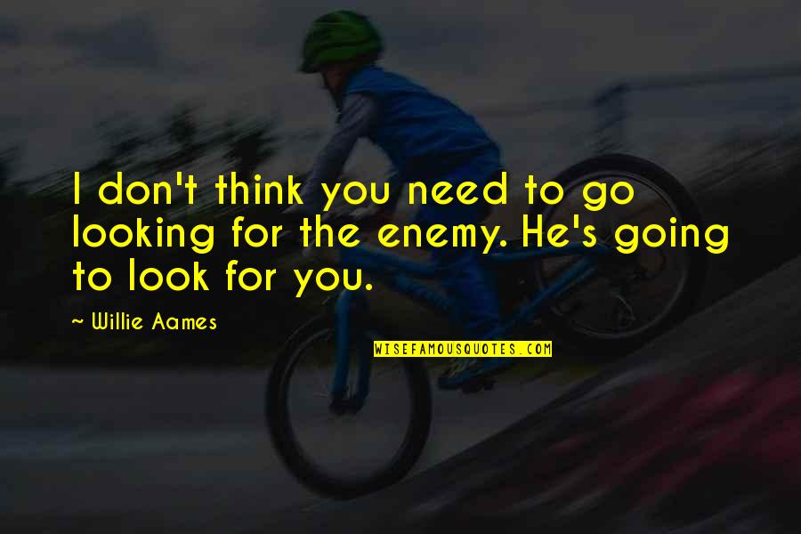 Ginies Bird Quotes By Willie Aames: I don't think you need to go looking