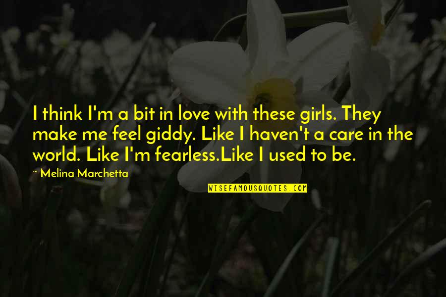 Ginuciu Quotes By Melina Marchetta: I think I'm a bit in love with Ginuciu Quotes By Melina Marchetta: I think I'm a bit in love with
