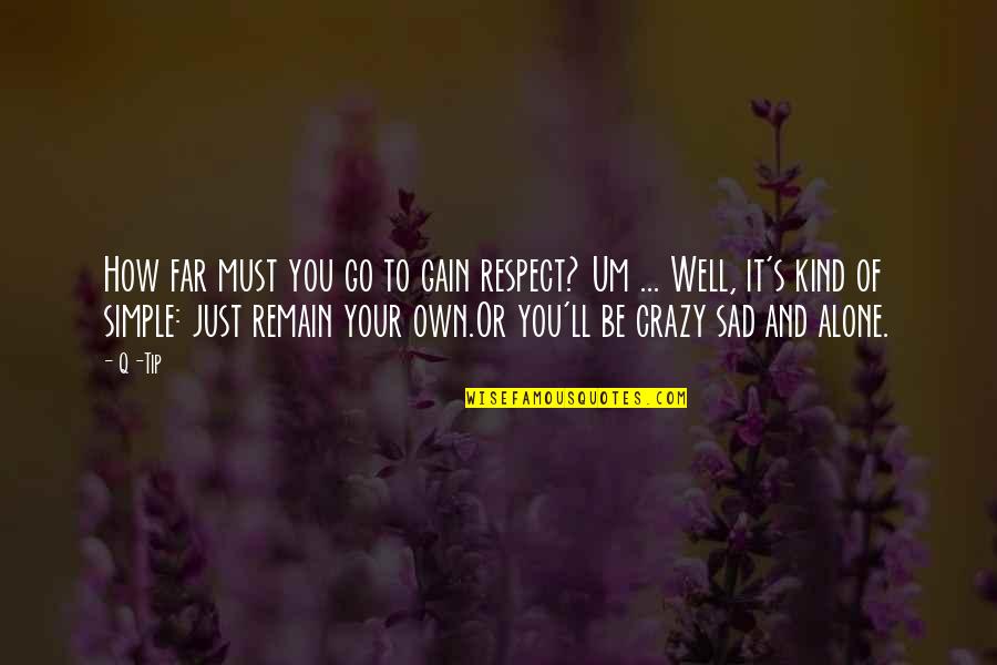 Gionet Cooper Quotes By Q-Tip: How far must you go to gain respect? Gionet Cooper Quotes By Q-Tip: How far must you go to gain respect?