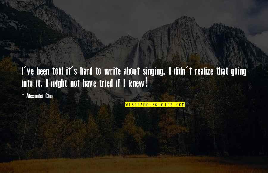 Giriraj With Priyantha Quotes By Alexander Chee: I've been told it's hard to write about Giriraj With Priyantha Quotes By Alexander Chee: I've been told it's hard to write about